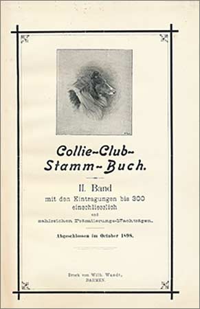 Collie Club Stamm Buch Title page